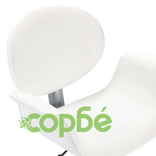 Въртящ офис стол, бял, изкуствена кожа ➤ топ цена ➤ sorbe.bg