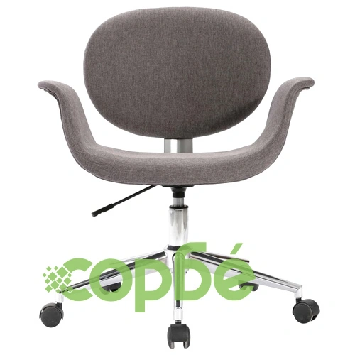 Въртящ се офис стол, сив, текстил ➤ топ цена ➤ sorbe.bg