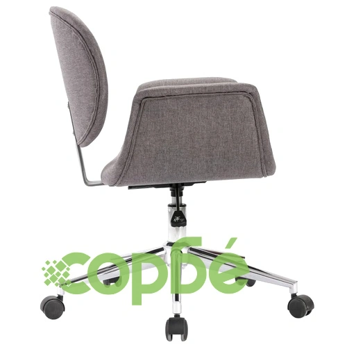 Въртящ се офис стол, сив, текстил ➤ топ цена ➤ sorbe.bg