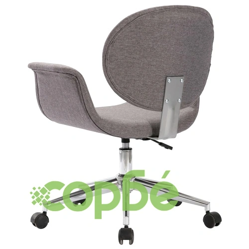 Въртящ се офис стол, сив, текстил ➤ топ цена ➤ sorbe.bg