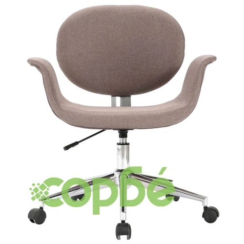 Въртящ офис стол, таупе, текстил ➤ топ цена ➤ sorbe.bg