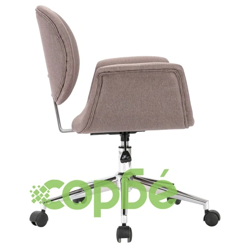 Въртящ офис стол, таупе, текстил ➤ топ цена ➤ sorbe.bg