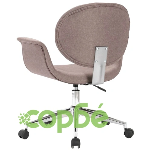 Въртящ офис стол, таупе, текстил ➤ топ цена ➤ sorbe.bg