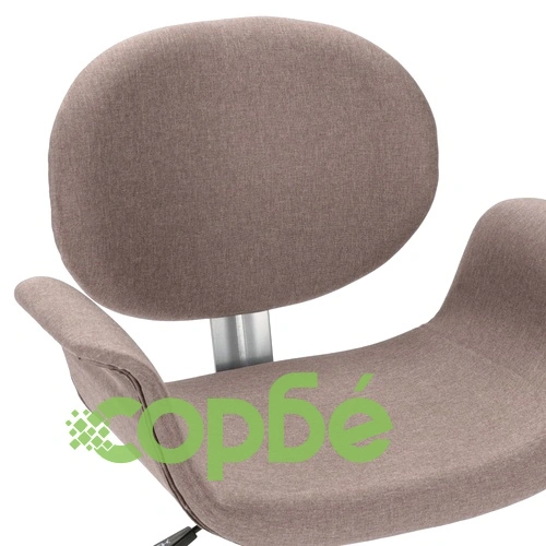 Въртящ офис стол, таупе, текстил ➤ топ цена ➤ sorbe.bg