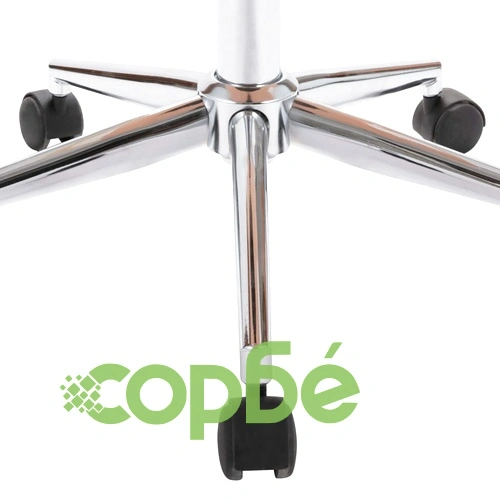 Въртящ офис стол, кремав, извито дърво и изкуствена кожа ➤ топ цена ➤ sorbe.bg