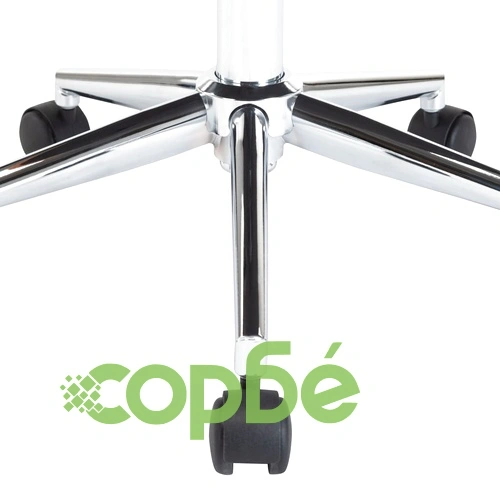 Въртящ офис стол, кремав, извито дърво и изкуствена кожа ➤ топ цена ➤ sorbe.bg