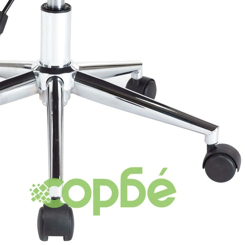 Въртящ офис стол, кремав, извито дърво и изкуствена кожа ➤ топ цена ➤ sorbe.bg