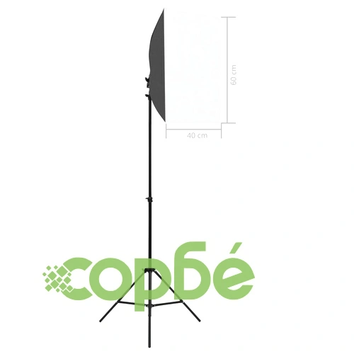 Фотографски комплект за студио със софтбокс светлини и фон ➤ топ цена ➤ sorbe.bg