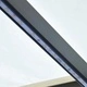 Ръчно прибираща се тента с LED, 300x250 см, кремава
