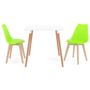 Трапезен комплект от 3 части, зелен