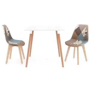 Трапезен комплект от 3 части, сив