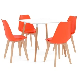 Трапезен комплект от 5 части, оранжев
