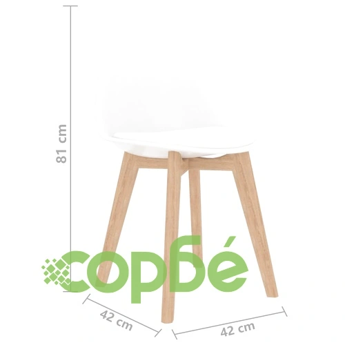 Трапезен комплект от 3 части, бял ➤ топ цена ➤ sorbe.bg