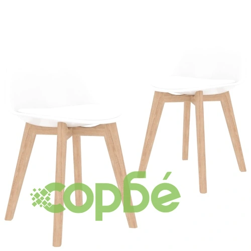 Трапезен комплект от 3 части, бял ➤ топ цена ➤ sorbe.bg