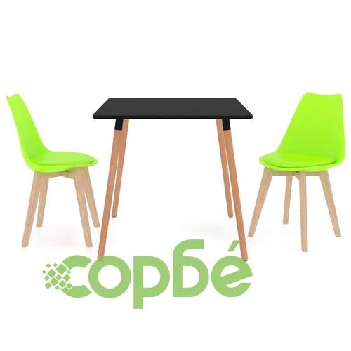 Трапезен комплект от 3 части, зелен ➤ топ цена ➤ sorbe.bg