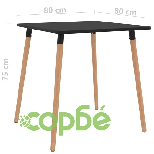 Трапезен комплект от 3 части, син   ➤ топ цена ➤ sorbe.bg