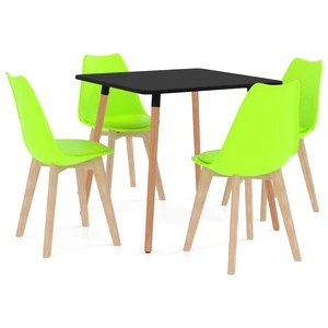 Трапезен комплект от 5 части, зелен