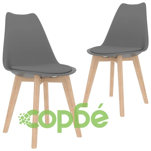 Трапезен комплект от 3 части, сив ➤ топ цена ➤ sorbe.bg