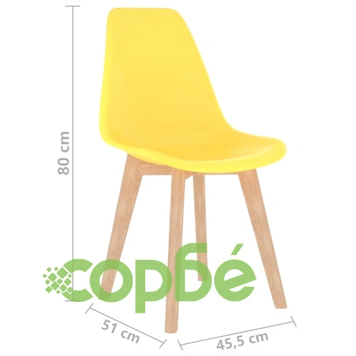 Трапезен комплект от 5 части, жълт ➤ топ цена ➤ sorbe.bg