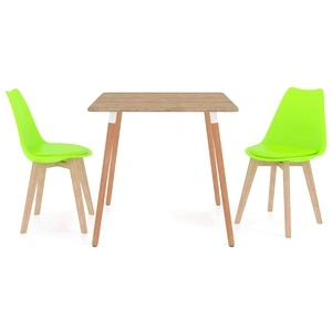 Трапезен комплект от 3 части, зелен