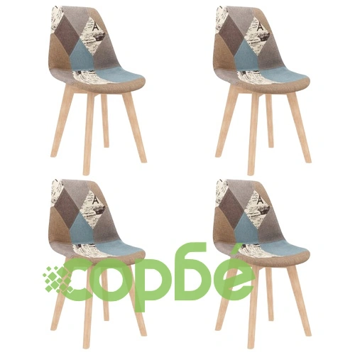 Трапезен комплект от 5 части, сив ➤ топ цена ➤ sorbe.bg