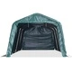 Мобилен навес за животни PVC 550 г/м² 3,3x6,4 м тъмнозелен