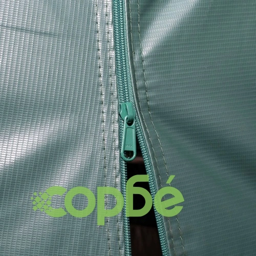 Мобилен навес за животни PVC 550 г/м² 3,3x16 м тъмнозелен ➤ топ цена ➤ sorbe.bg