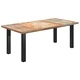 Трапезна маса с I-образни крака 200x100x77 см регенериран масив