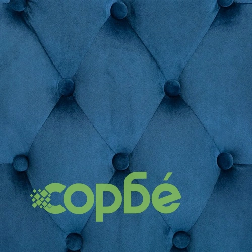 Трапезни столове, 6 бр, сини, кадифе ➤ топ цена ➤ sorbe.bg