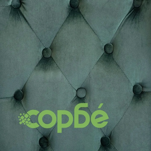Трапезни столове, 4 бр, тъмнозелени, кадифе ➤ топ цена ➤ sorbe.bg
