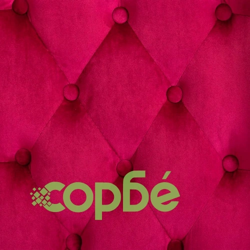 Трапезни столове, 4 бр, виненочервени, кадифе ➤ топ цена ➤ sorbe.bg