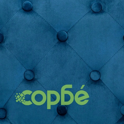 Трапезни столове, 6 бр, сини, кадифе ➤ топ цена ➤ sorbe.bg