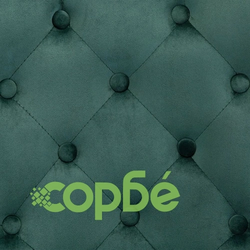 Трапезни столове, 4 бр, тъмнозелени, кадифе ➤ топ цена ➤ sorbe.bg