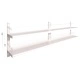 Стенни рафтове на 2 нива, 2 бр, неръждаема стомана, 300x30 см