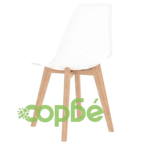 Трапезен комплект от 5 части, бял ➤ топ цена ➤ sorbe.bg