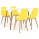 Трапезен комплект от 5 части, жълт