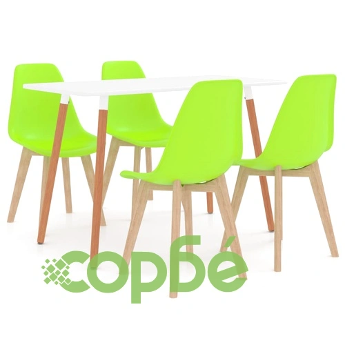 Трапезен комплект от 5 части, зелен ➤ топ цена ➤ sorbe.bg