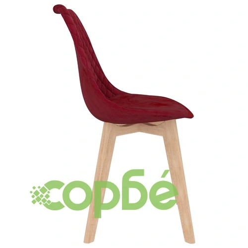 Трапезен комплект от 5 части, виненочервен ➤ топ цена ➤ sorbe.bg