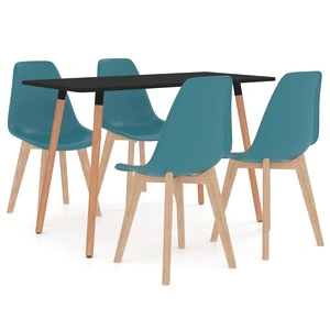 Трапезен комплект от 5 части, тюркоаз