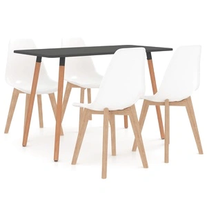 Трапезен комплект от 5 части, бял