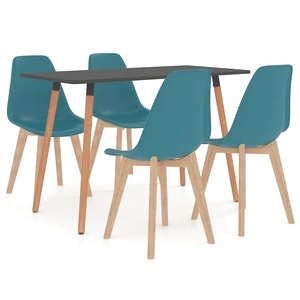 Трапезен комплект от 5 части, тюркоаз