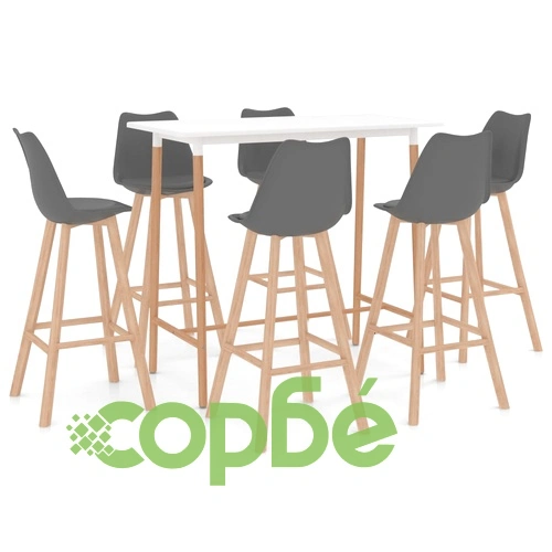 Бар комплект от 7 части, сив ➤ топ цена ➤ sorbe.bg