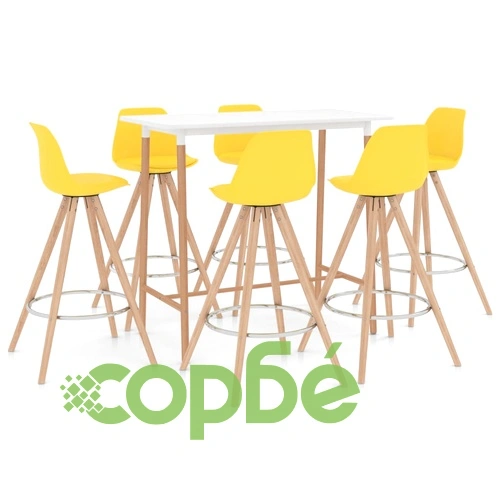 Бар комплект от 7 части, жълт ➤ топ цена ➤ sorbe.bg