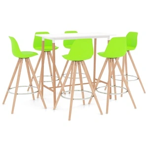 Бар комплект от 7 части, зелен