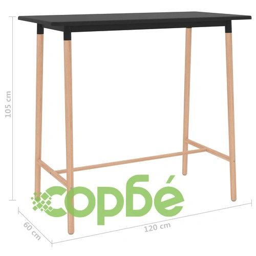 Бар комплект от 5 части, черен ➤ топ цена ➤ sorbe.bg