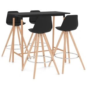 Бар комплект от 5 части, черен