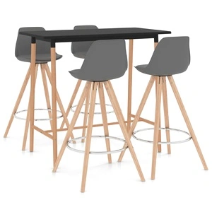 Бар комплект от 5 части, сив