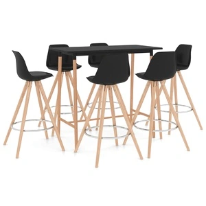 Бар комплект от 7 части, черен