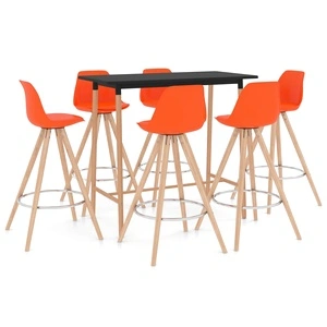 Бар комплект от 7 части, оранжев