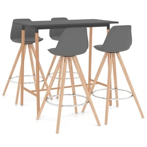 Бар комплект от 5 части, сив